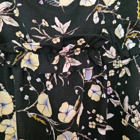 LC Lauren Conrad Women’s Ruffle Cold-Shoulder Top  XL - Picture 3 of 8